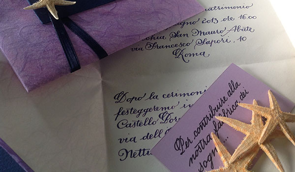 Partecipazioni Scritte A Mano Per Il Matrimonio Sofisticate Ed Eleganti