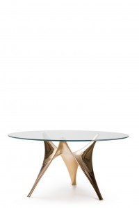 molteni&c + Fosters - tavolo arc con base in bronzo