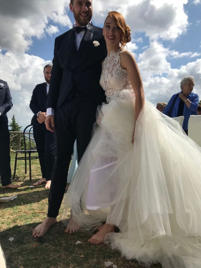 Matrimonio a piedi nudi in montagna