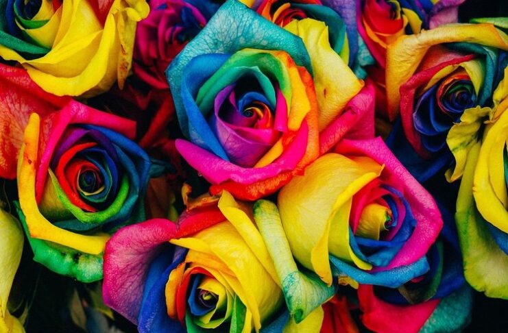 Decorazioni floreali di carta