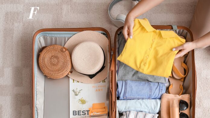 valigia per il viaggio di nozze
