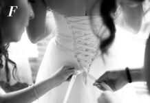 Vestiti da sposa con corsetto: l’abito di Alice Pons vestiti da sposa con corsetto